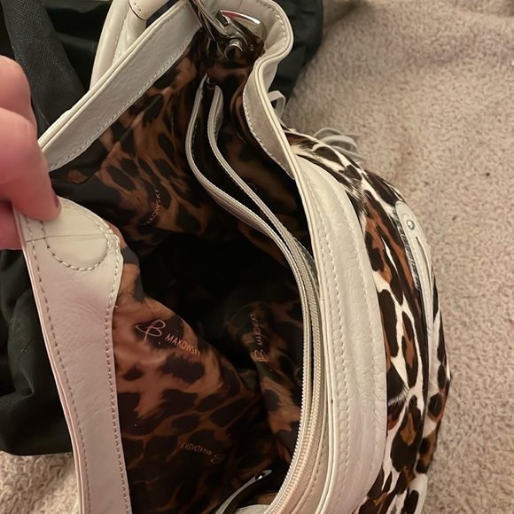 B. Makowsky animal print tote with tassels and inner pocket - Picture 4 of 6